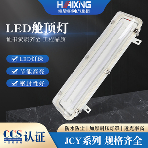 海星JCY船用探照灯双管LED照明灯ZYC21-2L/JCY21/41-2EL舱顶灯