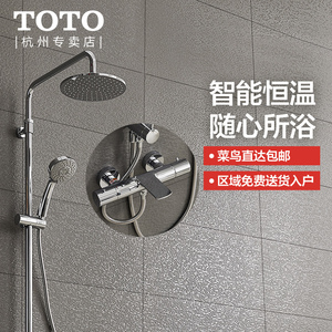 TOTO卫浴 铜质恒温淋浴花洒套餐淋浴喷头TBW01S05+TBV01402(05-L)