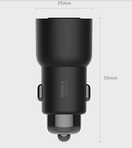 小米roidmi睿米车载蓝牙mp3播放器fm发射器通用点烟器USB充电器3S