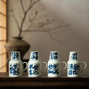 草木灰手绘杏花焖茶壶小暖壶家用闷泡茶壶中式功夫茶具热水瓶单壶