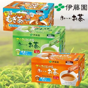 【超大包装伊藤园日本 冷热水速溶绿茶粉抹茶焙茶麦茶粉无咖啡因