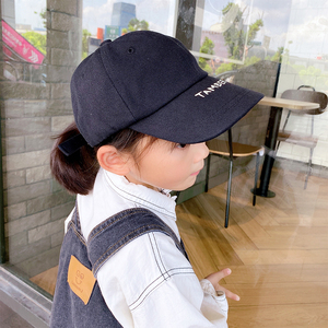 儿童帽子春秋季宝宝鸭舌帽韩国男童个性棒球帽潮小女孩休闲鸭嘴帽