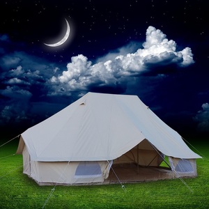 蒙古包户外棉帆布 双顶钟型防水帐篷多人旅行酒店营地大帐篷