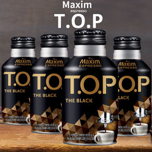 麦馨TOP美式黑咖啡 275ml*3瓶韩国进口纯咖啡 Maxim不添加糖饮料