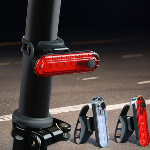 【骑行好帮手】自行车尾灯户外骑行USB充电COB高亮安全警示灯配件