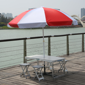 定制广告户外宣传展业桌折叠桌子活动地推桌椅套装便携式摆摊带伞