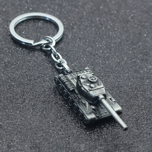 坦克模型钥匙扣男女学生复古个性金属书包挂件小男孩帅气生日礼物