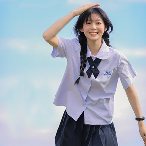 jk制服女泰国泰式校服园学院风衬衫初高中学生毕业运动会班服套装