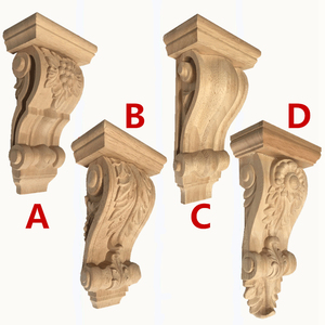 实木柱头欧式梁托中式罗马柱柱头冒头装修雕花柱头牛腿东阳木雕