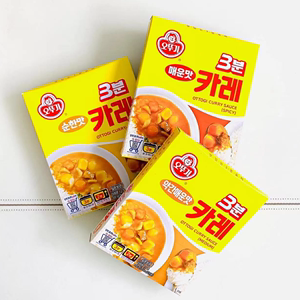 韩国进口不倒翁速食咖喱三分原味咖喱奥土基3分辣味咖喱酱速食酱