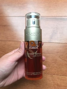 拼邮 Clarins/娇韵诗双萃精华50/75ml专柜双管黄金双瓶粹精华露