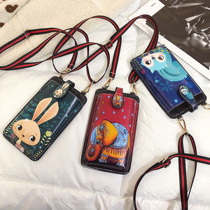 装手机的小包包2024韩版新款潮夏天可爱斜挎包少女迷你卡通手机包