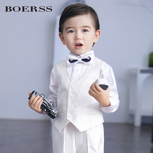 boerss男童西装套装宝宝儿童礼服童装花童小童婚礼钢琴表演演出服