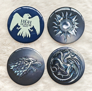 冰与火之歌权力的游戏家族徽章标志胸针九大家族徽标直径5.8厘米