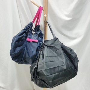出口日本原单便携风琴袋可折叠尼龙环保购物袋衣物收纳袋单肩包