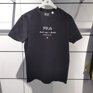 FILA斐乐梵高联名男子短袖衫2024夏季新款休闲时尚运动F61M428105