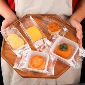 透明点心通用饼干曲奇袋凤琴袋侧凹袋月饼凤梨酥开运酥烘焙包装袋