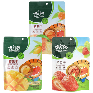 永辉超市代购馋大狮草莓干芒果干黄桃干菠萝干菲律宾椰子水果干货