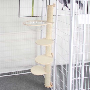 自由空间猫笼固定猫抓柱太空船窝猫爬架平台跳板DIY替换剑麻玩具
