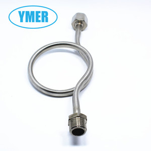 YMER不锈钢表弯压力表缓冲管蒸汽压仪表转换接头180度90度弯管