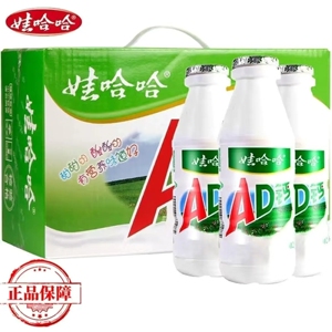 娃哈哈AD钙奶经典发酵乳酸菌酸酸甜甜儿时的味道100ml*40瓶特惠