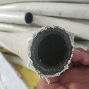 耐高温阻燃石棉橡胶管耐热夹布输水胶管水冷电缆穿线管可定制