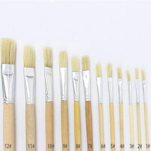 颜料笔水彩水粉画笔1号-12号水粉笔美术油画笔丙烯酸绘刷子毛笔