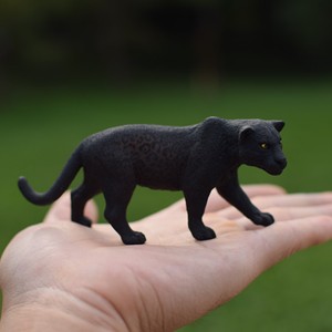 正品德国思L黑色美洲豹 黑豹猎豹动物模型玩具14774