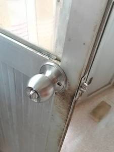 厨房三柱式浴室门锁塑钢门锁铝合金球形锁卫生间球锁三环彩钢门锁