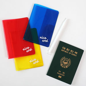 韩国2nul透明彩色个性简约男女防水短款护照夹旅行机票证件保护套