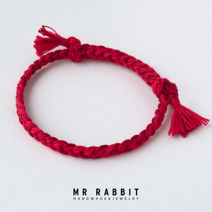 手工编织男女学生许愿手绳红色本命年手链情侣手链宝宝亲子手绳