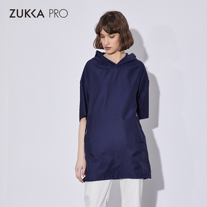 ZUKKA PRO卓卡女装2020夏季新款休闲宽松短袖纯色连