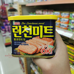 现货香港代购 进口韩国 Lotte/乐天午餐肉 即食三明治罐头 340g