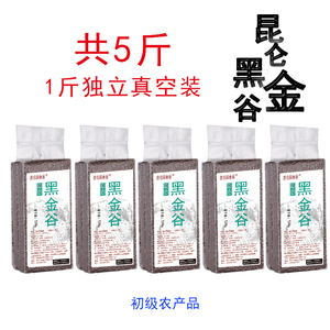 黑金谷米500g5斤野黑金谷秦岭陕西正宗黑金谷五谷杂粮粥野血燕麦