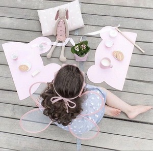 小蛮同款婴儿童硅胶柔软小兔餐垫宝宝儿童婴儿防水桌垫可折叠便携