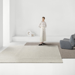 地毯客厅新西兰羊毛混纺茶几毯纯色圈绒高端极简风耐脏家用长方形