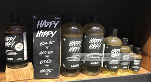 现货 LUSH Happy Hippy 加州西柚 柚子清新沐浴露 50g小样 500g