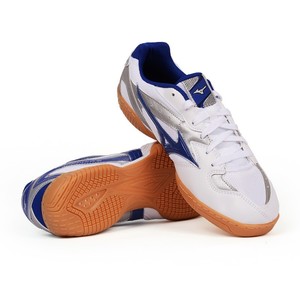 美津浓MIZUNO 专业乒乓球鞋 乒乓球比赛训练鞋 81GA183014 白蓝色