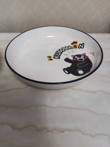 熊本熊 家用陶瓷碗金雅碗饭碗熊本熊陶瓷盘陶瓷勺 微波炉可用