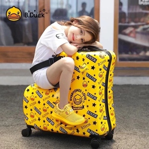 儿童行李箱可坐骑行旅行箱拉杆箱小黄人拉杆箱24寸男女宝宝通用