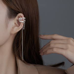 金美澳耳骨夹一体式耳环无耳洞女新款流苏高级感独特耳线耳环耳饰