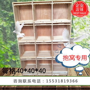 信鸽组合巢箱赛鸽子笼子木质鸽具孵化养殖配对笼实木种鸽放飞笼