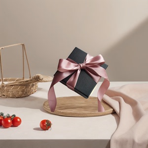 2.5cm宽蛋糕烘焙礼品盒高级色丝带 鲜花包装立体感发饰蝴蝶结彩带