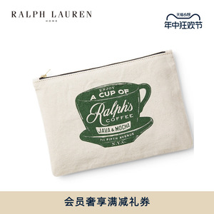 Ralph Lauren/拉夫劳伦经典款Ralph's Coffee拉链手袋RL80124