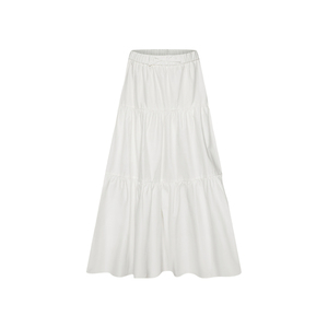 UR&DC2024夏季新款女装时尚休闲甜美少女感层叠蛋糕裙白色半裙