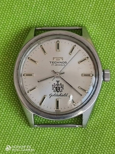 二手瑞士天克若男式手动机械古董手表表径不把头34.5mm