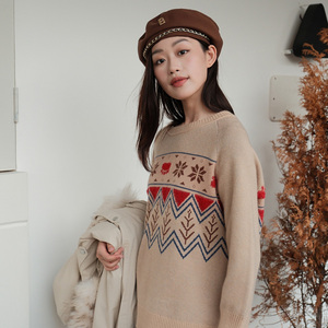 BUKHARA布卡拉2023冬季新款.原创设计师品牌休闲文艺保暖针织毛衣