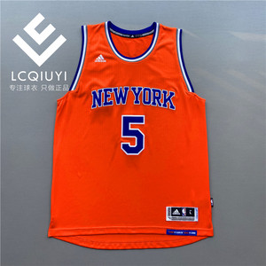 哈达威 纽约尼克斯 5号 橙色 R30热印 swingman 球衣 篮球服 L码