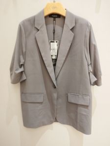 N.Paia恩派雅23夏季新款时尚通勤抽褶七分袖西装外套XZIES1111aC