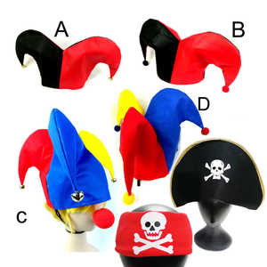 小丑帽子派对魔术节庆角色扮演加勒比海盗红头巾杰克角色扮演帽